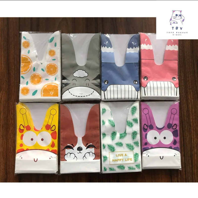 

TBV 10pcs plastik souvernir ultah 13.5x22cm/ goddie bag Small bisa untuk snack/ 10pcs Plastik Ikat Snack/ Bingkisan Ukuran Kecil
