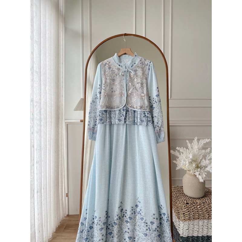 CANDY LADY Nalika Faly Ruffle Amelda Safaluna Kavina Vorsa Danisa Brocade Maxi / Gamis Ceruty Wanita