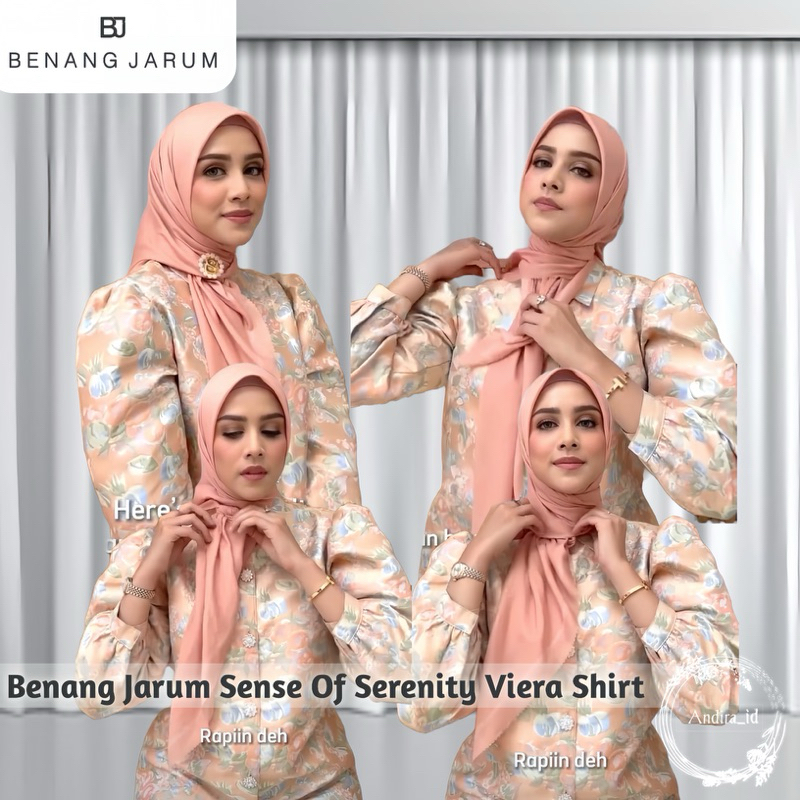 NEW Benang Jarum x Buttonscarves sense of serenity Viera shirt