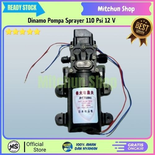 Dinamo Pompa Sprayer Elektrik | Dinamo Pump Tangki Semprot Sprayer | Pompa Air Sprayer Elektrik 12V