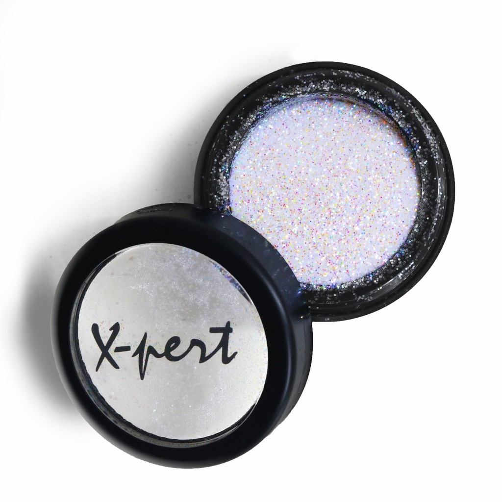 X-pert gliter Powder white/wajah/bibir/badan/mata
