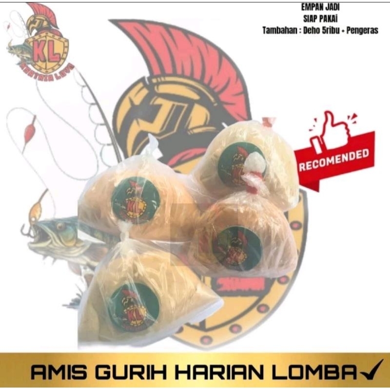 Umpan Ikan Emas Umpan Jadi Siap Pakai KL FISHING Amis Gurih Salmon Gindara Ikan Rame / Induk