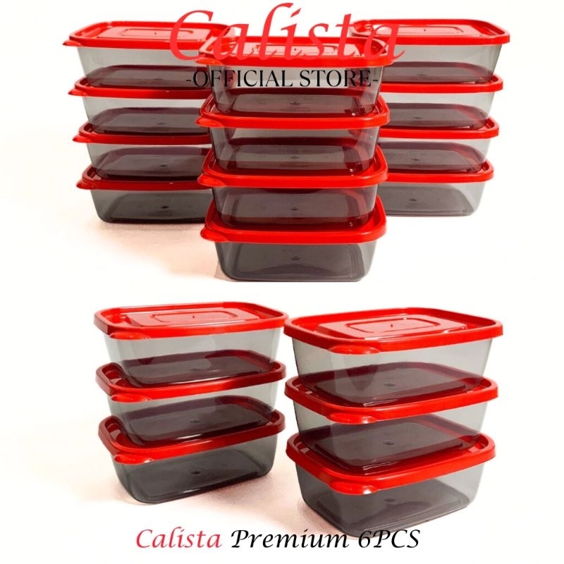 toples set/ tempat penyimpanan/ food kontainer /toples Calista 6pcs/toples set buah,sayur