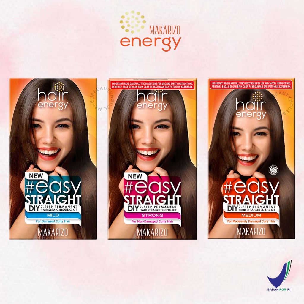 NEW PROMO MAKARIZO Hair Energy Easy Straight Mild Medium Strong  8ml12ml