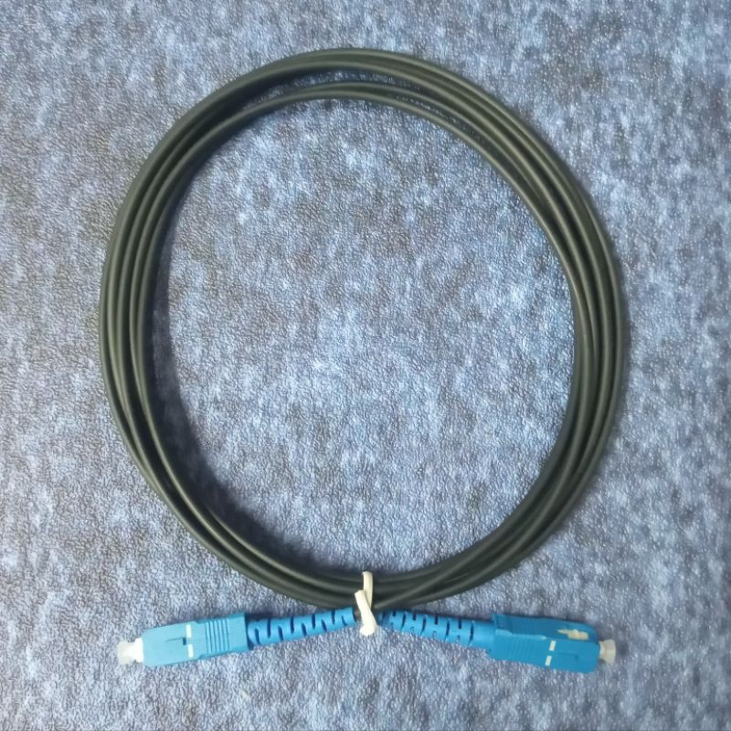 Patchcord Hitam Sc Upc 3mm 3meter / patchcord outdoor fiber optik