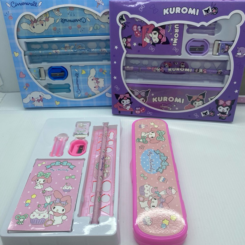 

Alat tulis set 6 IN 1 Stationery Alat tulis sekolah Peralatan Sekolah Anak Kotak Pensil Anak / kado ulang tahun