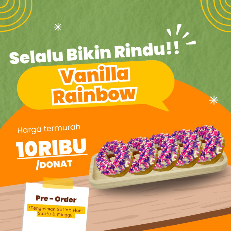 

HEDONUT "VANILLA RAINBOW