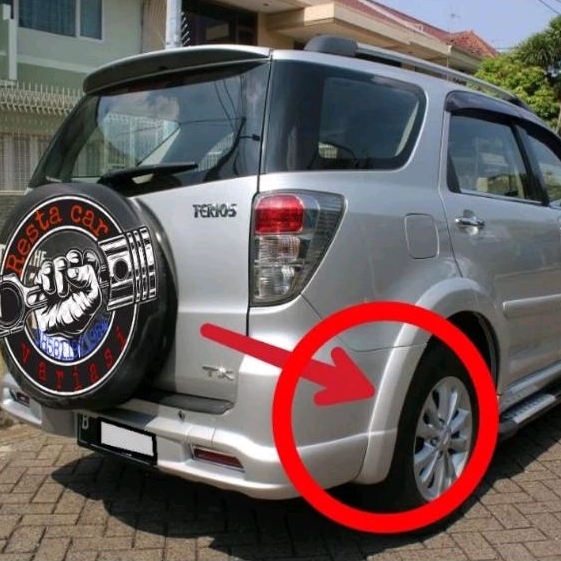 over fender terios tx adventure bagian belakang