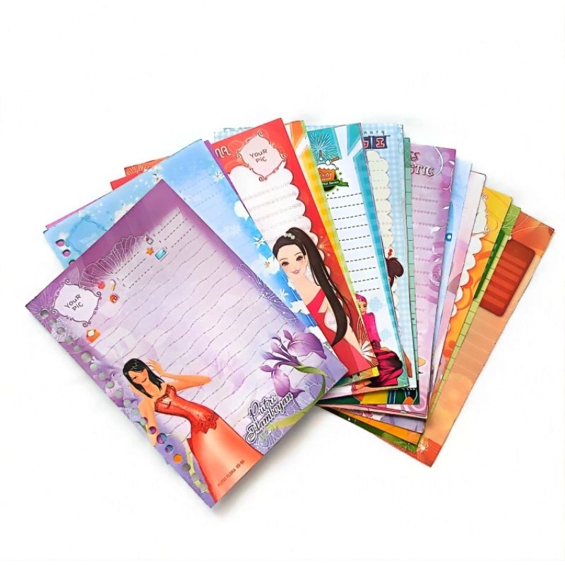 (HARGA PER LEMBAR)Kertas Binder A5 / Kertas File A5 / Loose Leaf A5 - Series Harvest Miss Vol. 2