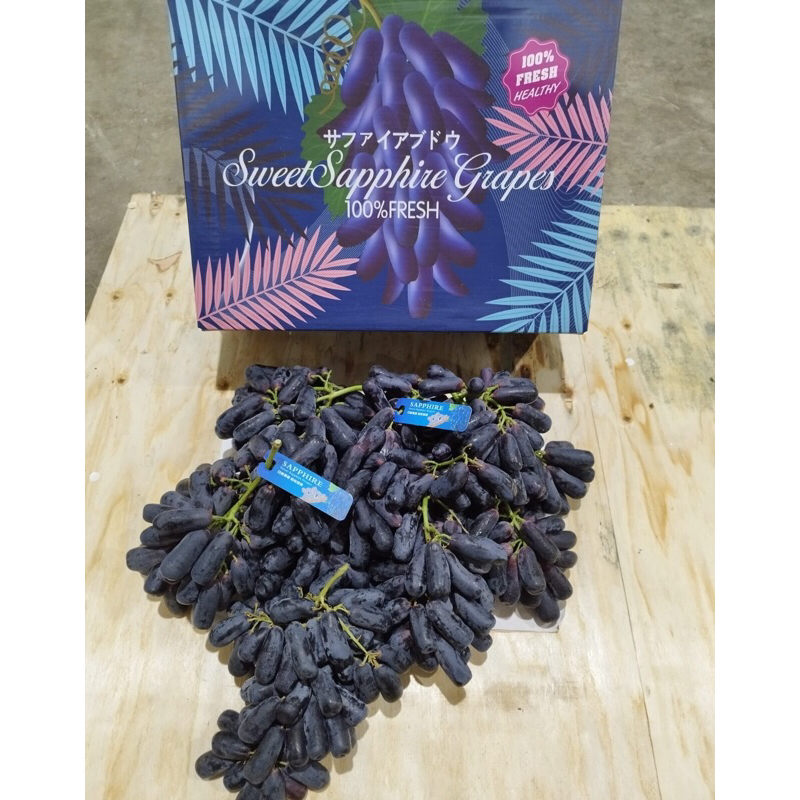 Anggur Sweet Saphire / Moondrop 1 Dus (4 KG) Fresh Import
