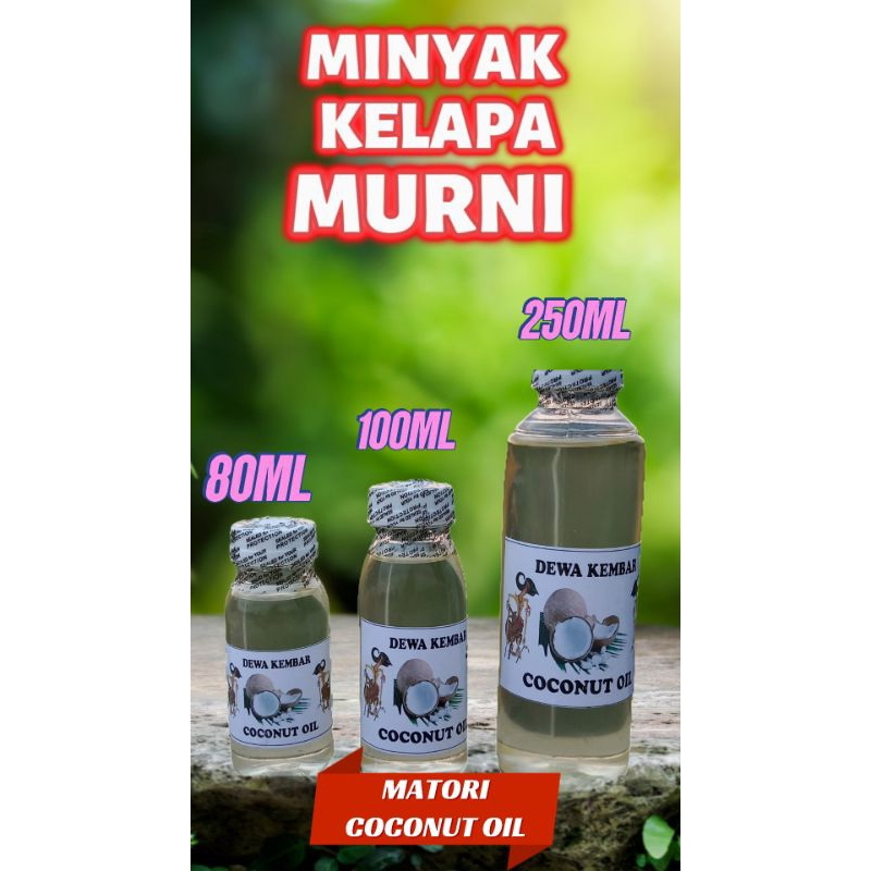 

MINYAK KELAPA/MINYAK KLENTIK/VCO ALAMI 100% 80ml,100ml,250ml,500ml,1000ml