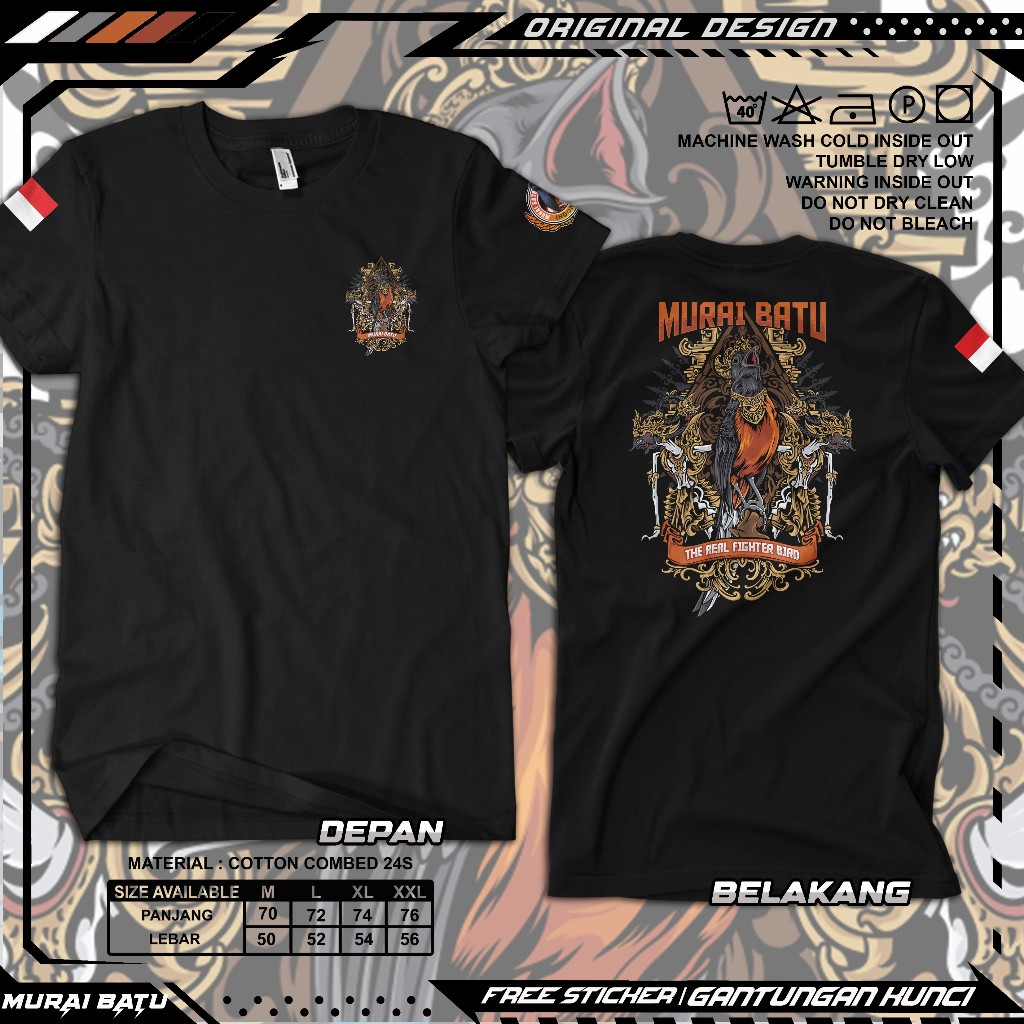 Kaos Murai Batu Baju burung Konten kacer cendet cucak ijo