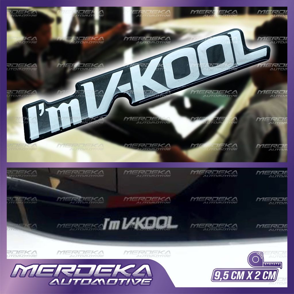 emblem timbul v kool | emblem embos i'm v kool