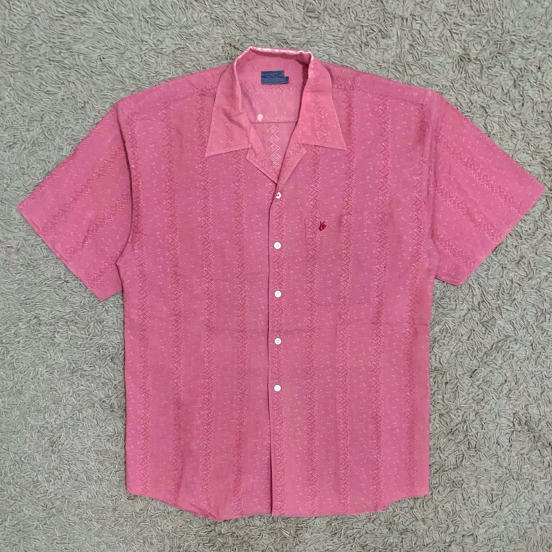 1990’s Kenzo Homme “Rose” Patterned Shirt | Kemeja Vintage Luxury Casual Santai Unisex Pria Wanita