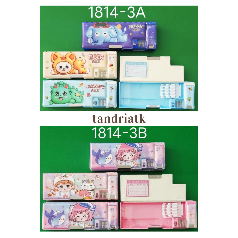 

Tempat Kotak Pensil Magnet Serutan 2 Lubang 1814 Karakter Cute Girl / Animal Cute