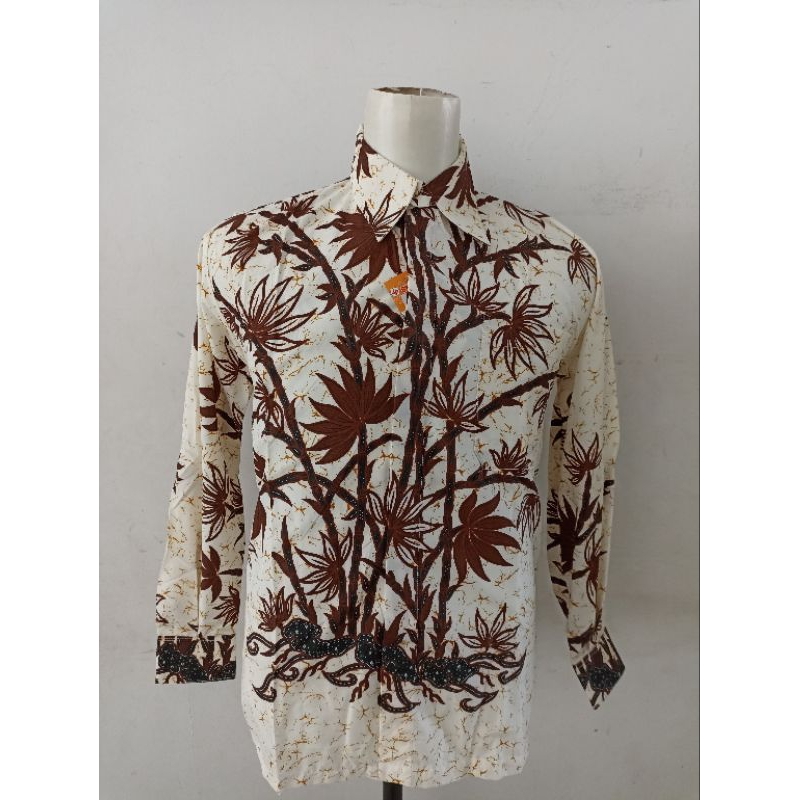 KEMEJA BATIK POLYESTER PRIA LAKI-LAKI KERJA MURAH KUALITAS PREMIUM - A3GM419 (2B4B)