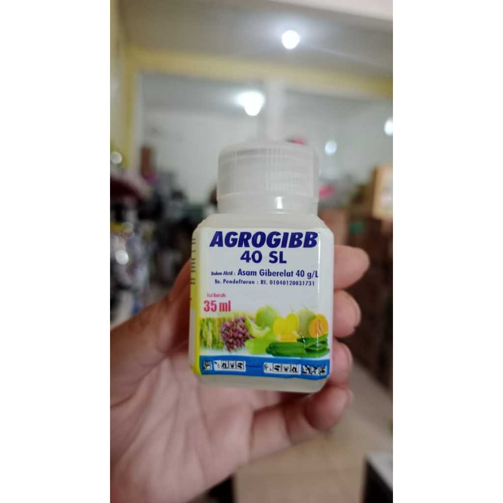 ZPT AGROGIBB CAIR 40 SL (35 ml) - Pupuk Asam Giberelin Cair AGROGIB