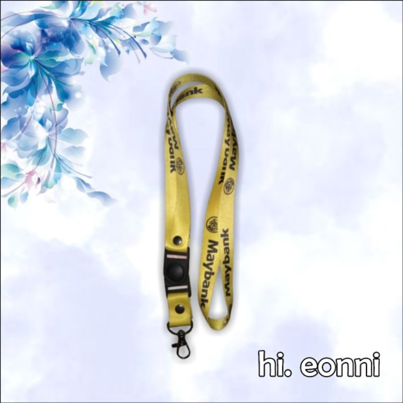 Tali id card MAYBANK / tali lanyard MAYBANK (READY STOCK) MURAH 