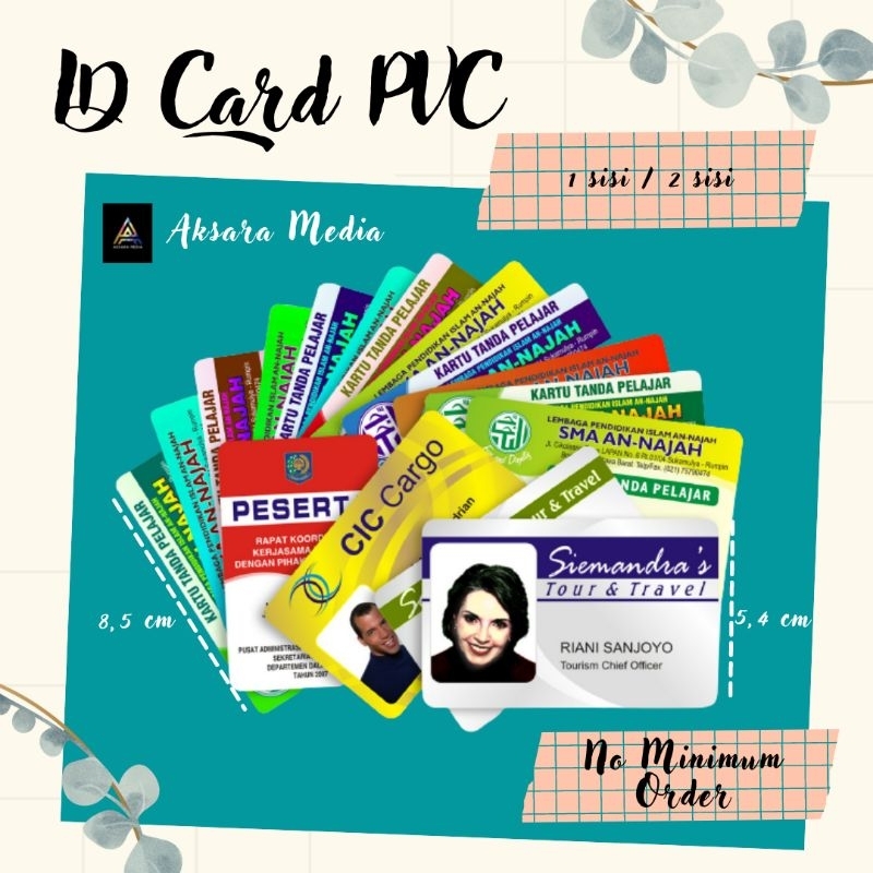 

Cetak ID Card PVC Desain Custom - Langsung Jadi
