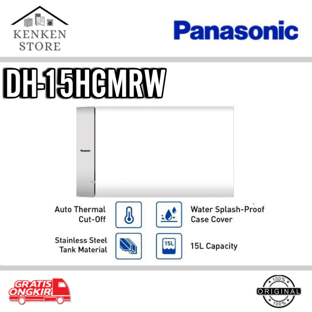 PANASONIC WATER HEATER PEMANAS AIR LISTRIK 15LITER