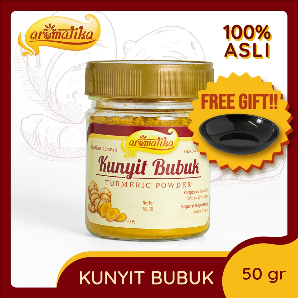 

[Gratis Tempat Sambal] Kunyit Bubuk Aromatika (100% asli): Bubuk Kunir Wangi dan Kaya Nutrisi untuk Masakan Nikmat kaya Rempah