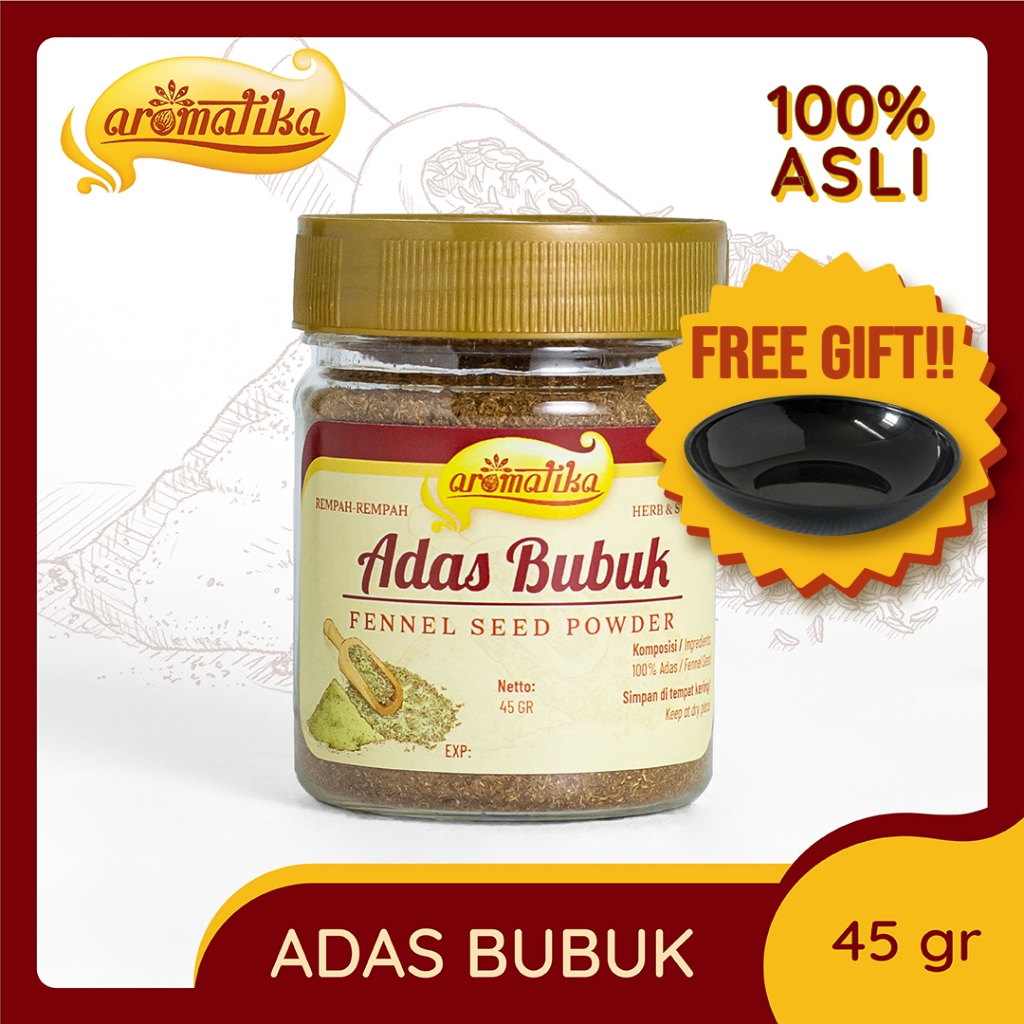 

[Gratis Tempat Sambal] Adas Bubuk Aromatika (100% asli): Bubuk Adas Wangi dan Gurih untuk aneka Masakan Asia