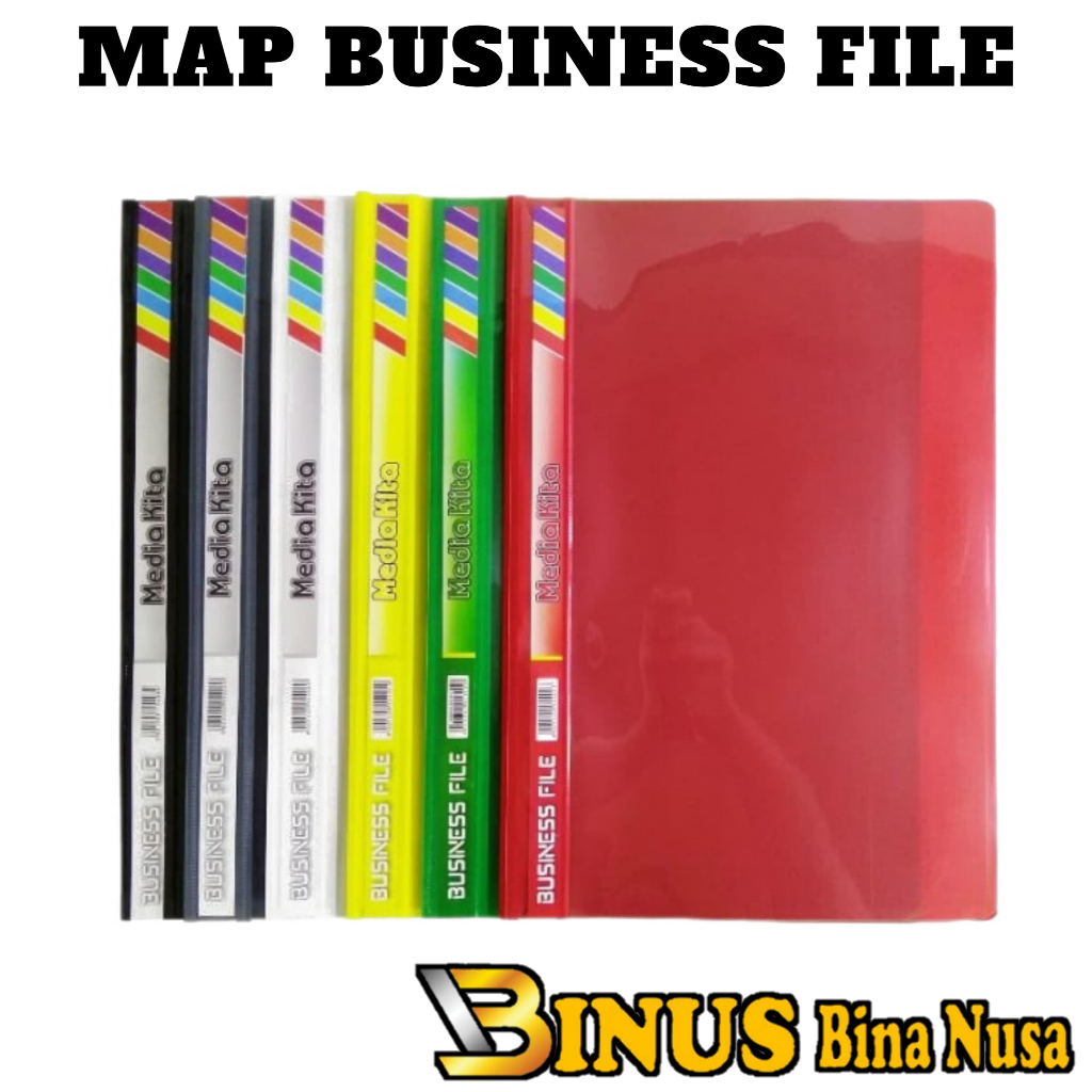 

Map Snel / Map Business File / Map plastik F4 Polos 4 warna ( Merah, Biru, Hijau, Kuning )