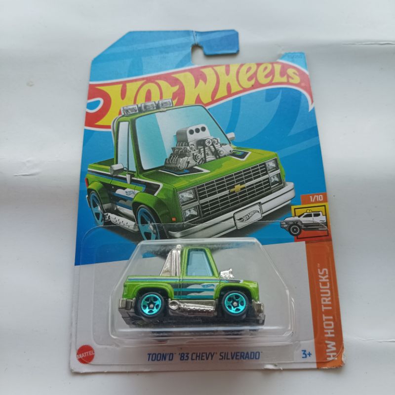 Hot wheels toon d 83 chevy silverado hijau