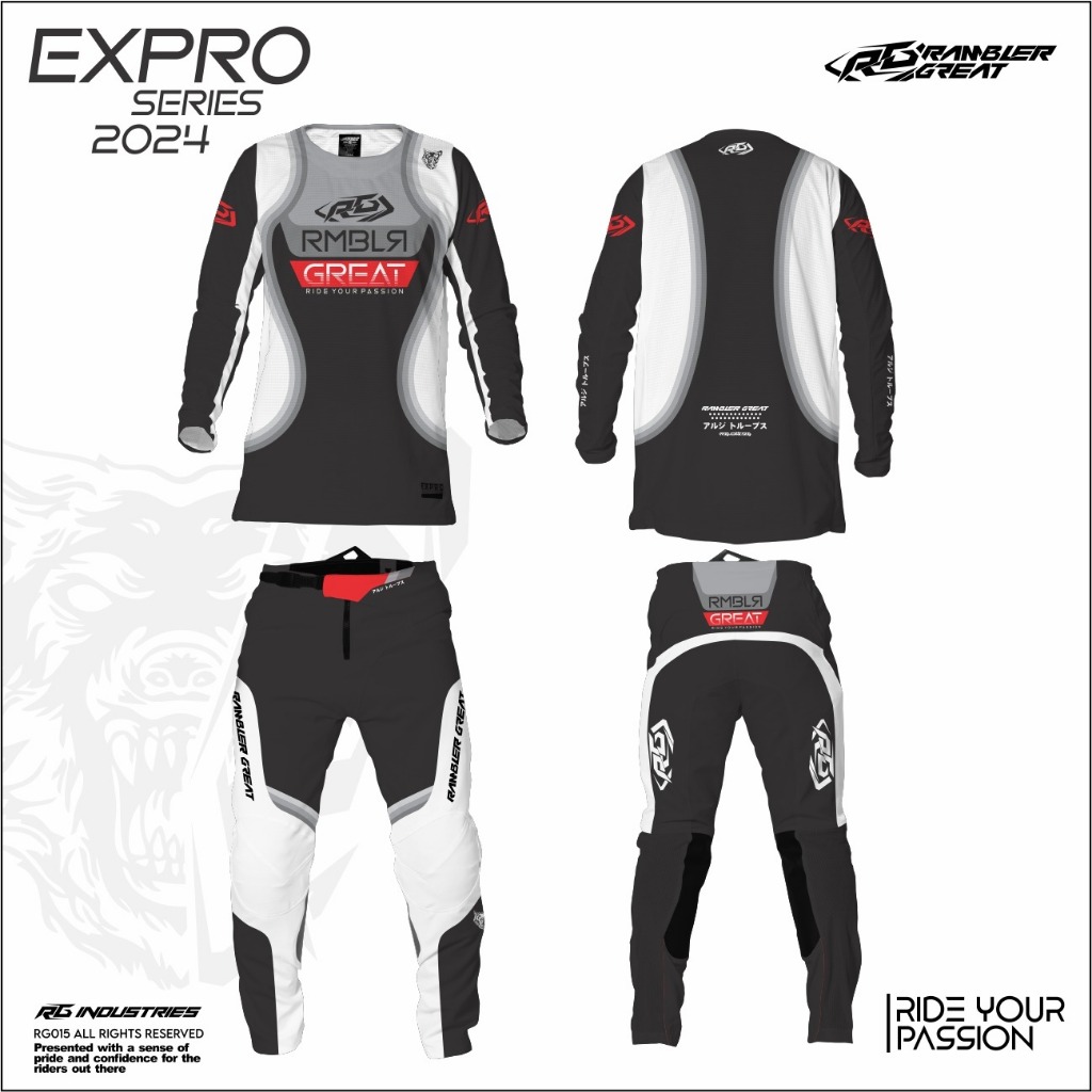 RG INDUSTRIES JERSEY SET MOTOCROSS TRAIL ADVENTURE GEARSET RG INDUSTRIES EXPRO SERIES