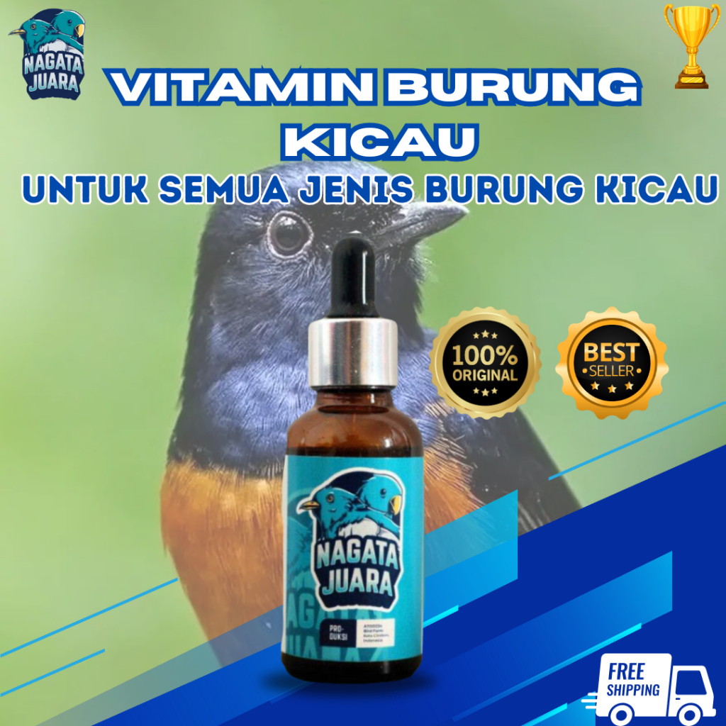 JUARA LOMBA GANTANGAN VITAMIN PENGGACOR BURUNG NAGATA JUARA ASLI OFFICIAL Tingkatkan Stamina Burung 