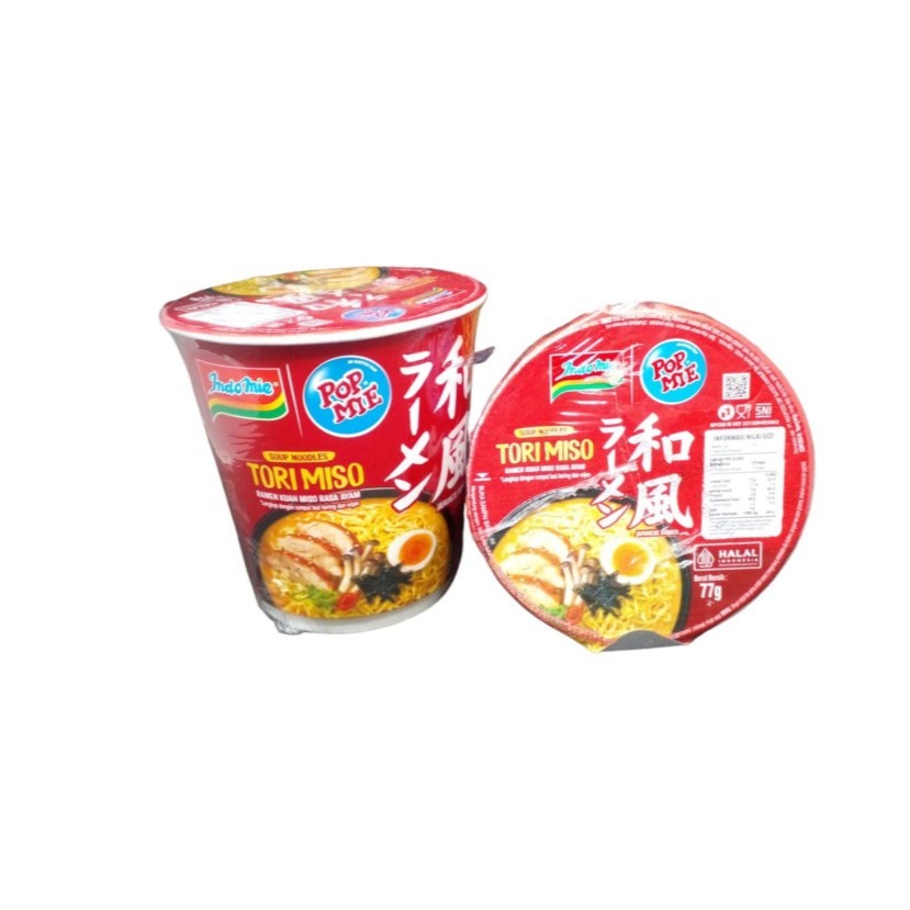 

POP MIE CUP 70 gram (TORI MISO / TORI KARA )