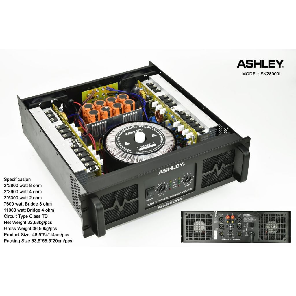 Power Ampli Class TD Ashley SK28000i SK 28000i Original