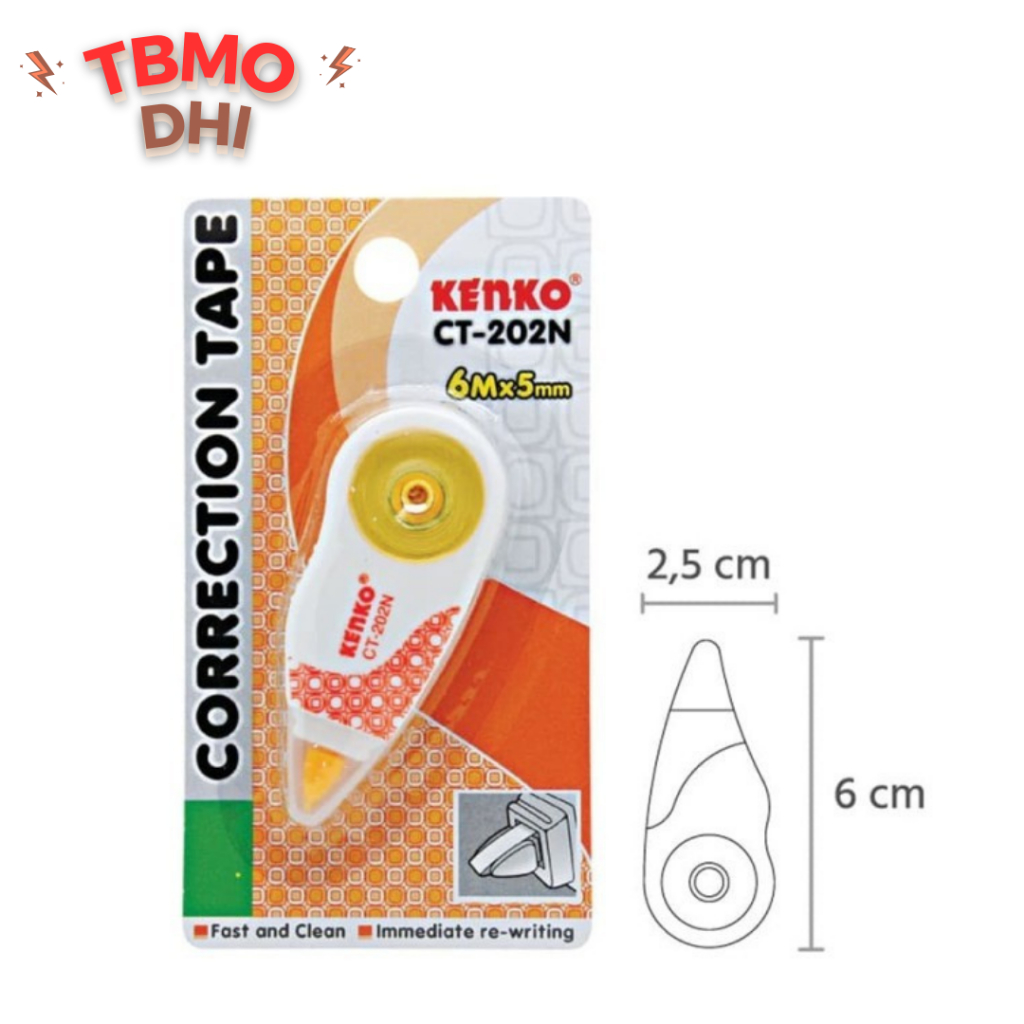 

TBMO Correction Tape Kenko CT-202N / Pita Koreksi / Tipe-X