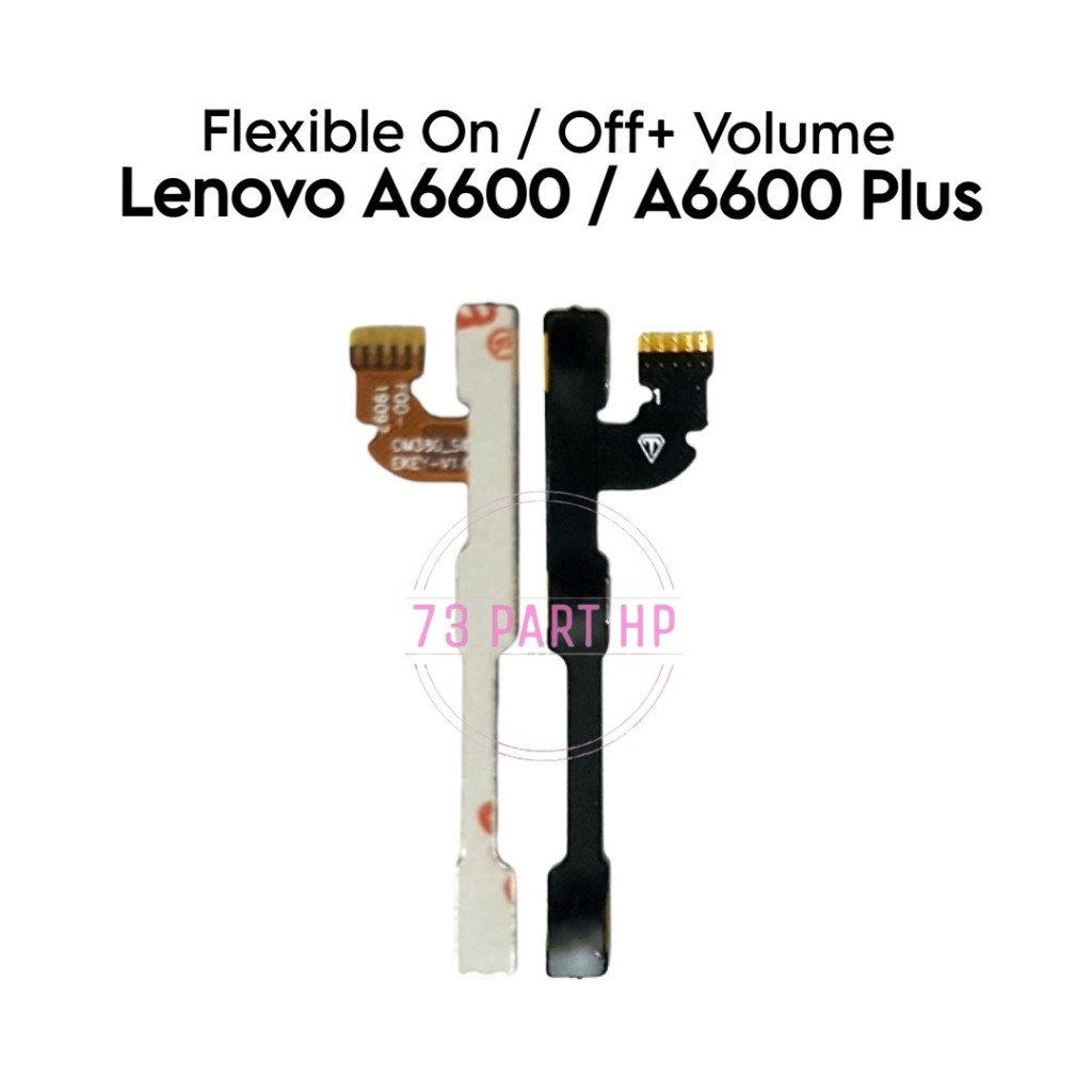 Flexible Konektor Power On Off + Volume LEN A6600 / A6600 Plus / A6600+ / A6600d40 / A6600a40 - Flex