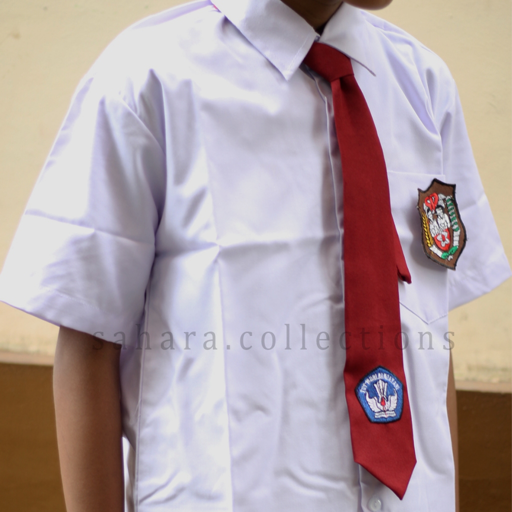 Baju Seragam Sekolah SD Kemeja Putih Lengan Pendek / Baju Putih SD Premium Lengan Pendek Oxford ANAK