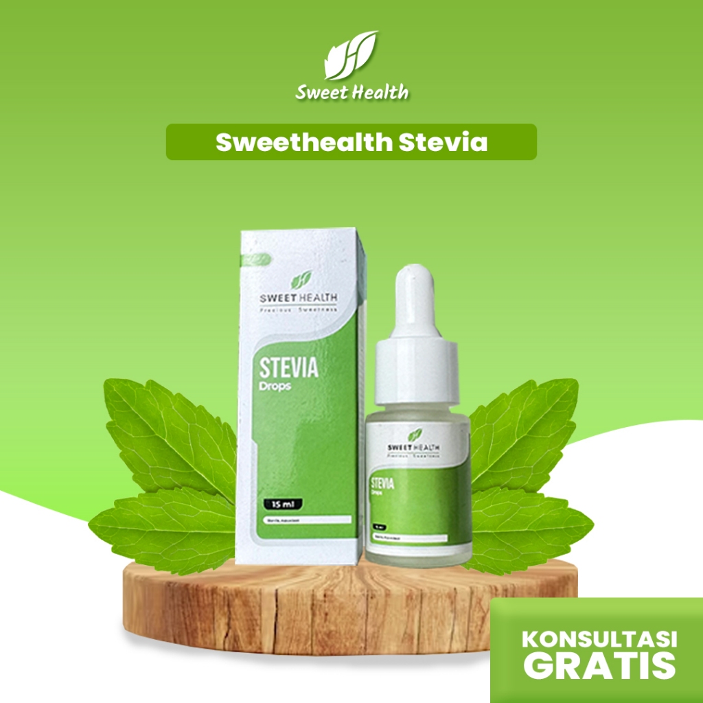 

Sweet Health Stevia Natural Sweetener 15 ML Pemanis Alami Tanpa Kalori