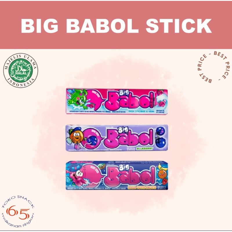 

Big Babol Stick 12. permen karet. PAK