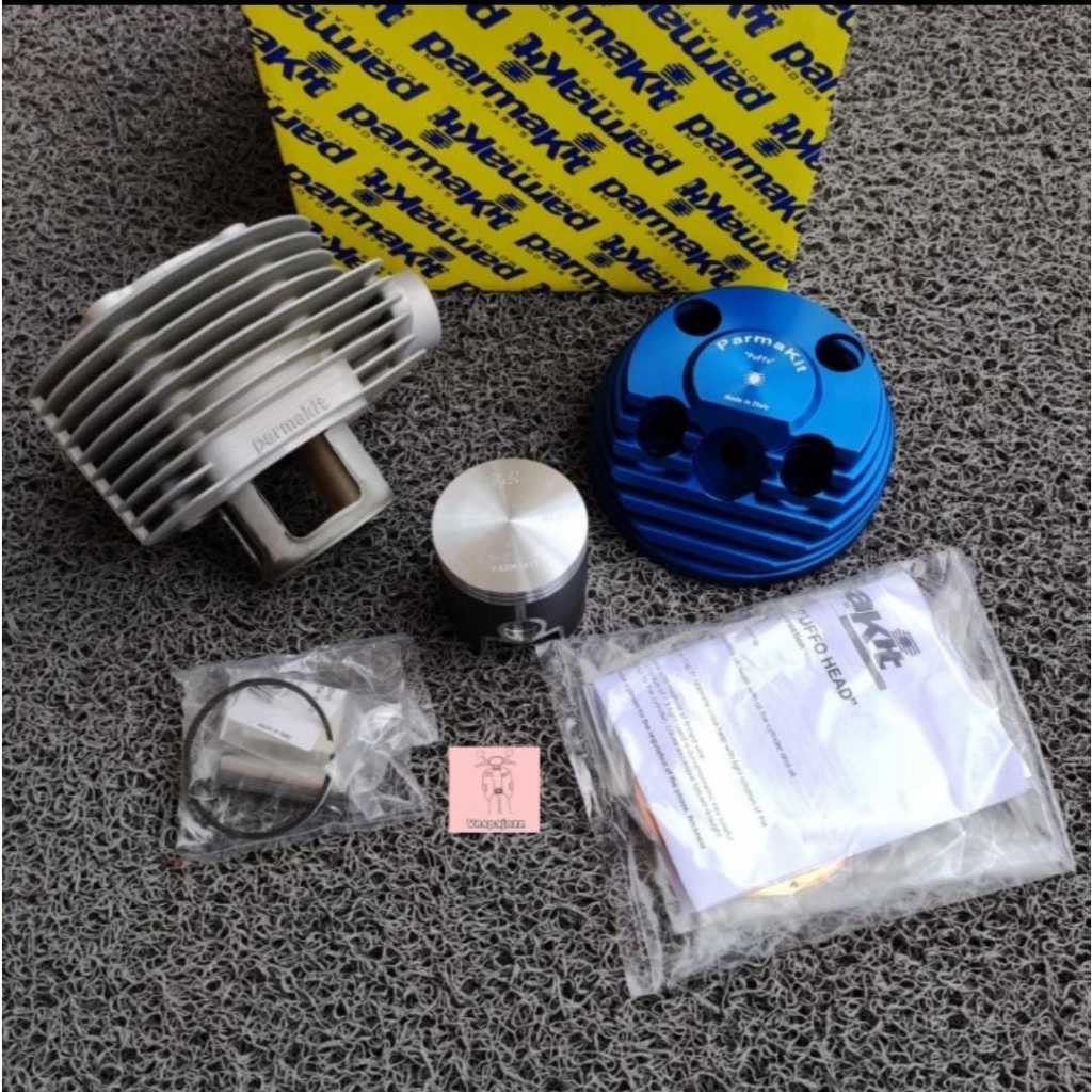 Blok Set 177 cc PARMAKIT BIRU Utk Vespa Largeframe PX Excel