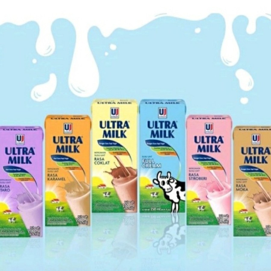 

Ultra Milk 200 ml Coklat, Karamel, Full Cream, Moka, Taro, Strawberry