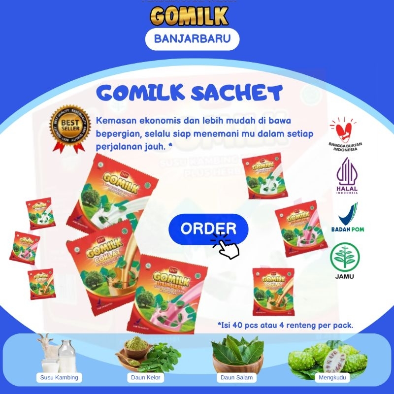 

GOMILK - SUSU GOMILK SACHET / RENCENG SUSU KAMBING ETAWA PLUS HERBAL