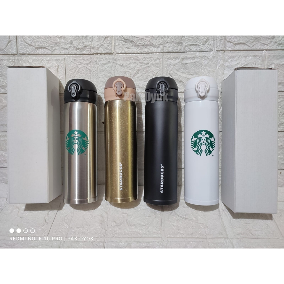 Termos Air Minum Stainless Starbucks - Termos 400ml - Tumblr Termos Starbucks - Termos Panas Dingin