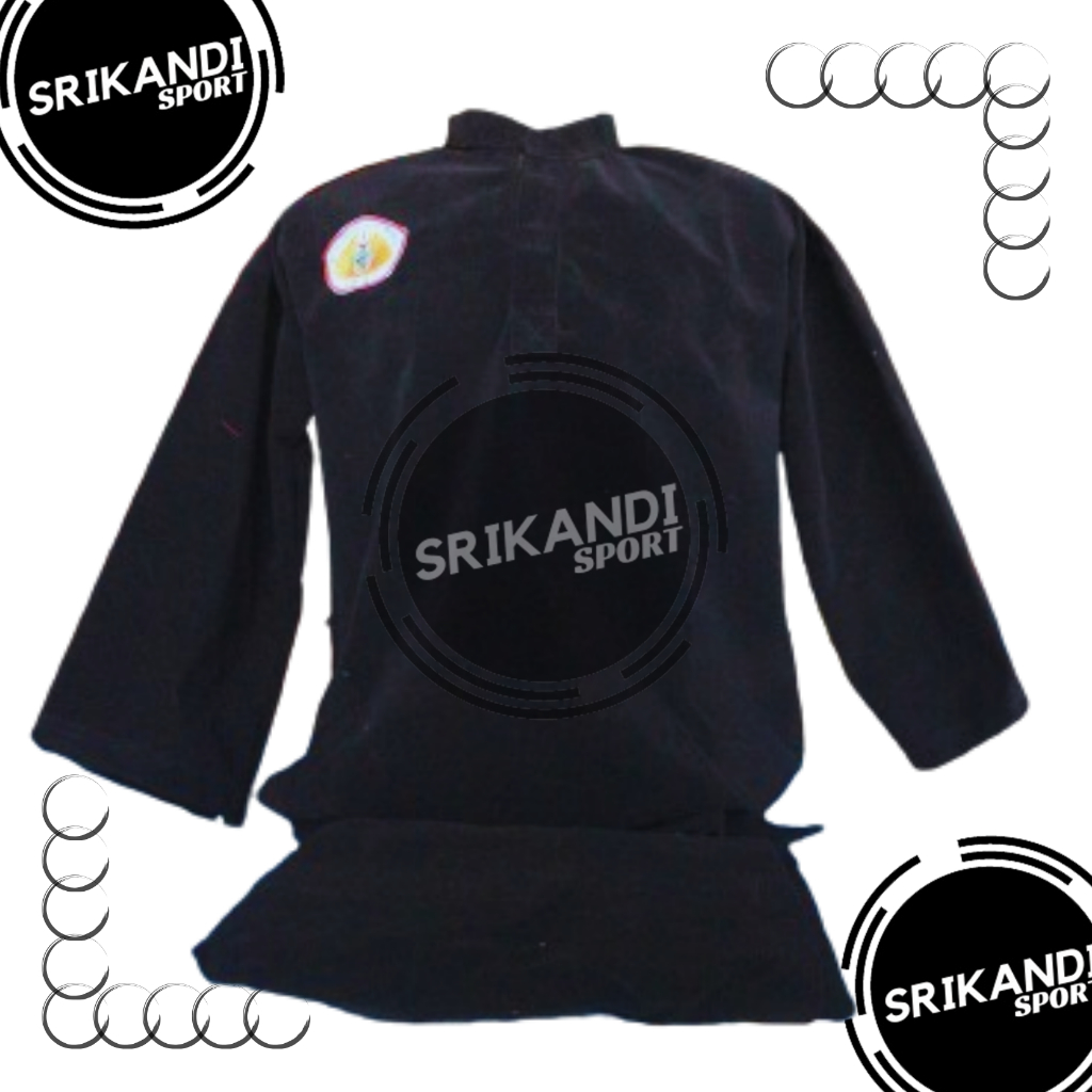 Seragam Silat Seni BLUDRU Baju Tunggal Ganda Kain BELUDRU Pakaian Silat Sakral - SRIKANDI Sport