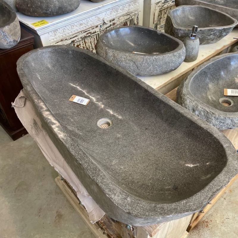 Washtafel Batu Alam Panjang / Washtafel Batu Kali Long