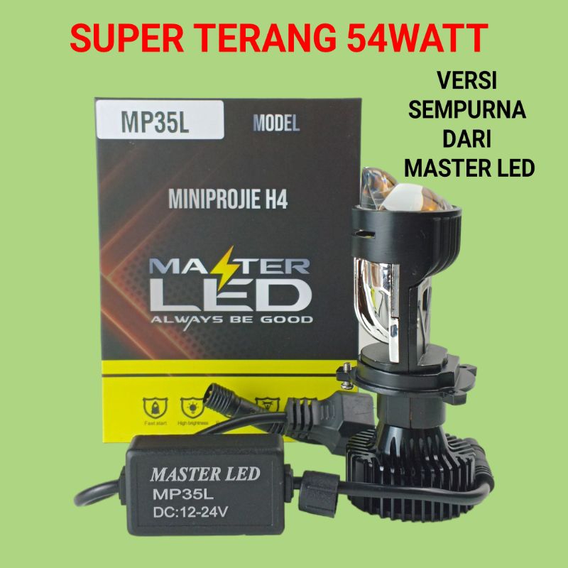 LAMPU LED MINI PROJIE BILED MOBIL MOTOR H4 MASTER LED MP35L