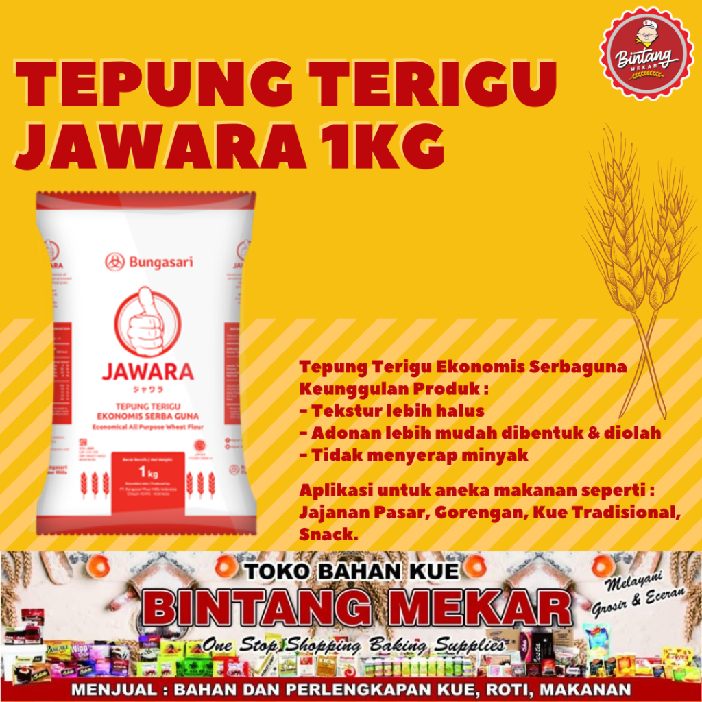 

TEPUNG BUNGASARI JAWARA 1KG