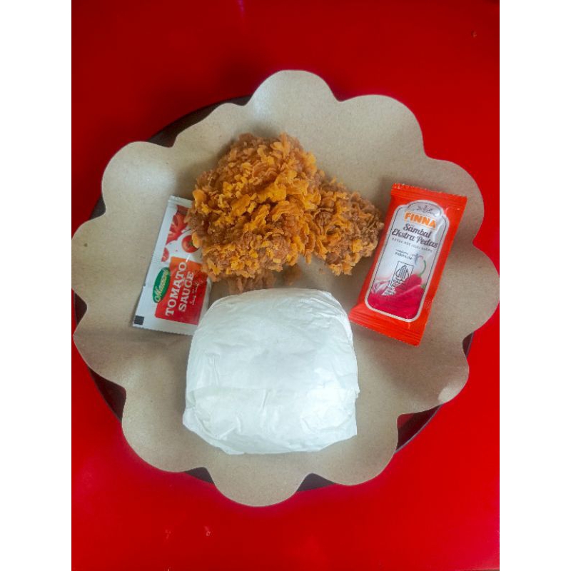 

Ayam Crispy + Nasi Putih