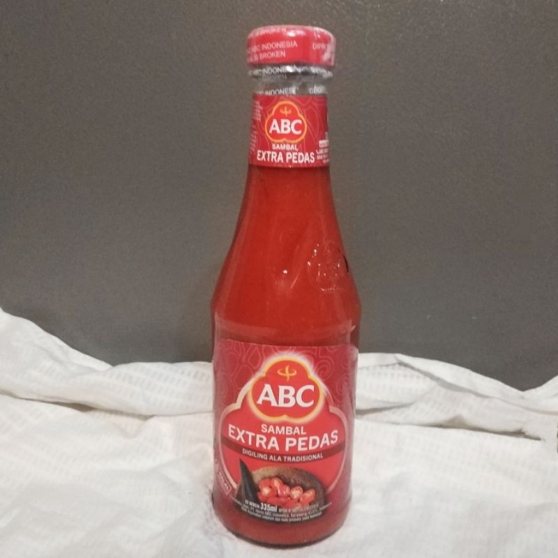 

ABC Sambal Extra Pedas Saus Saos Sambel Asli Kemasan Botol 335 ml