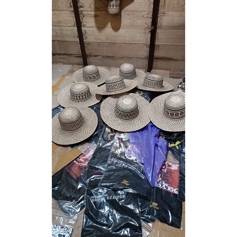 Topi Rotan Ukuran Lebar_Produk kerajinan Kalimantan