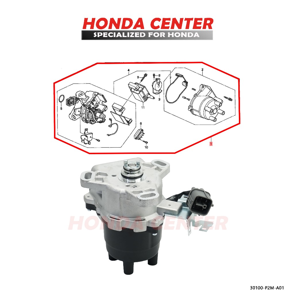 Delko Delco Distributor Pengapian Civic Ferio 1996 1997 1998 1999 2000