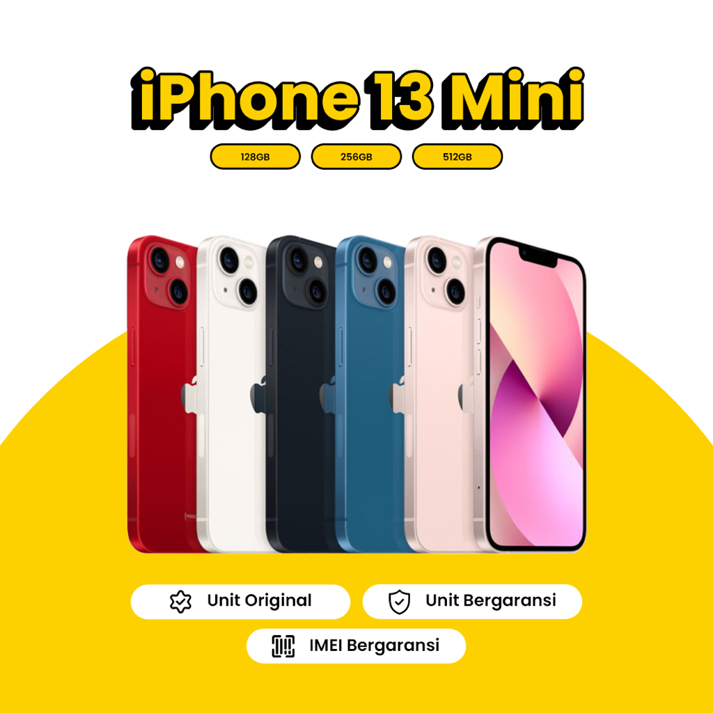 【SECOND】Apple iPhone 13 MINI 128 GB Second Terdaftar Bea Cukai